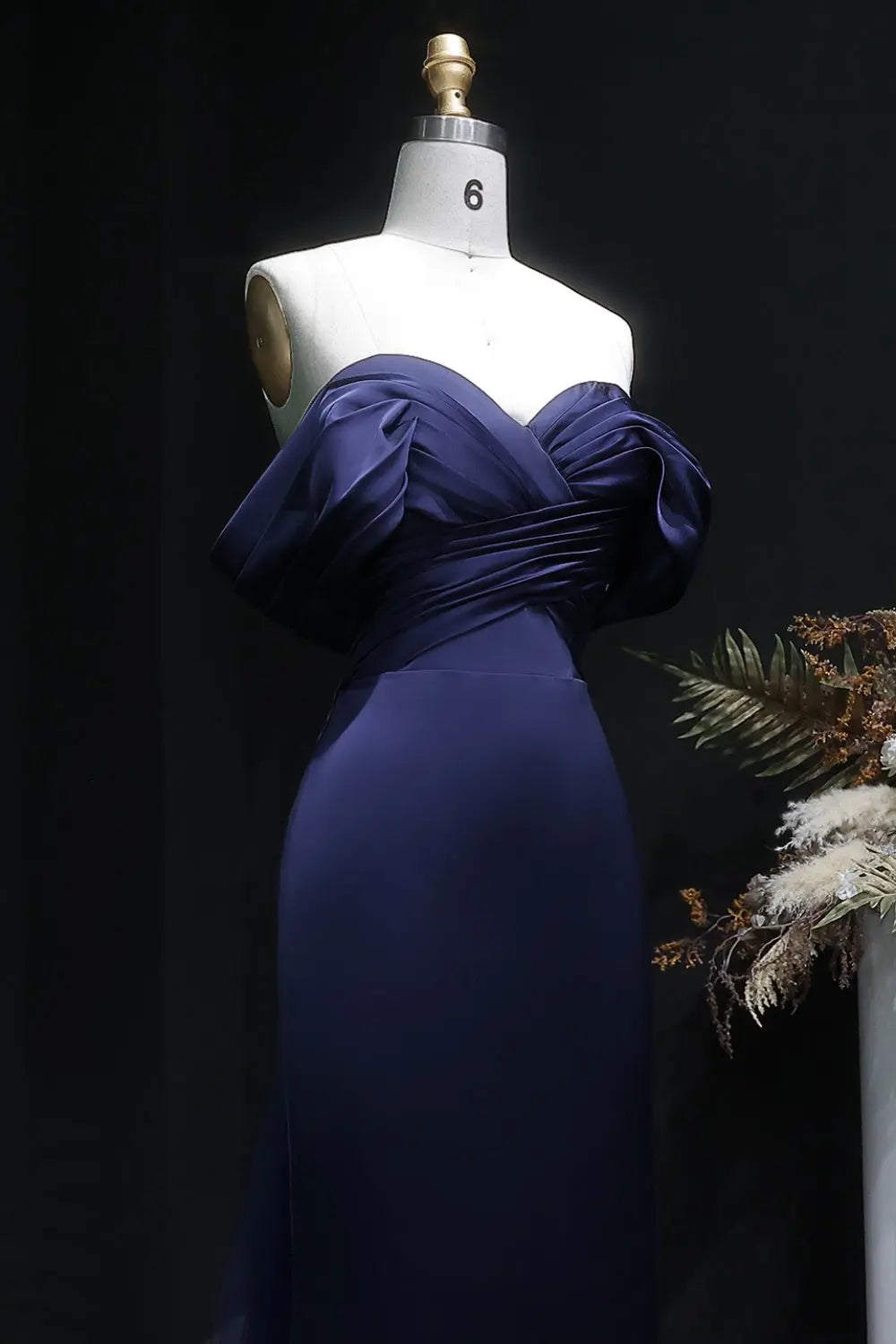 Lilac Satin Mermaid Sweetheart Evening Dress SF096 Sheer Fairy