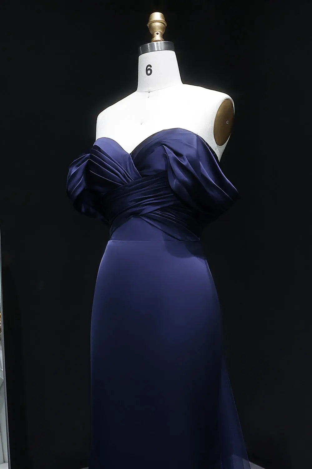 Lilac Satin Mermaid Sweetheart Evening Dress SF096 Sheer Fairy