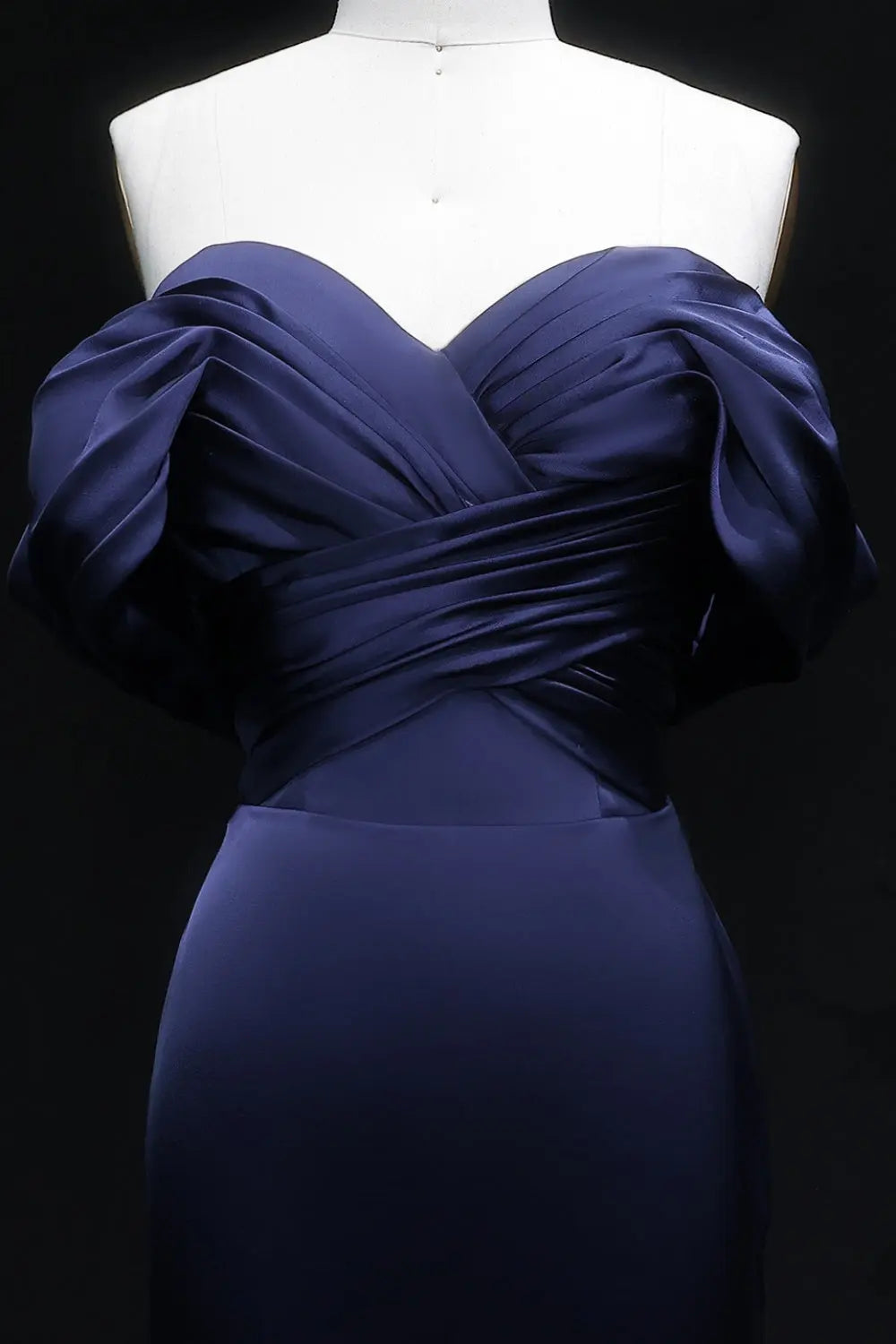 Lilac Satin Mermaid Sweetheart Evening Dress SF096 Sheer Fairy