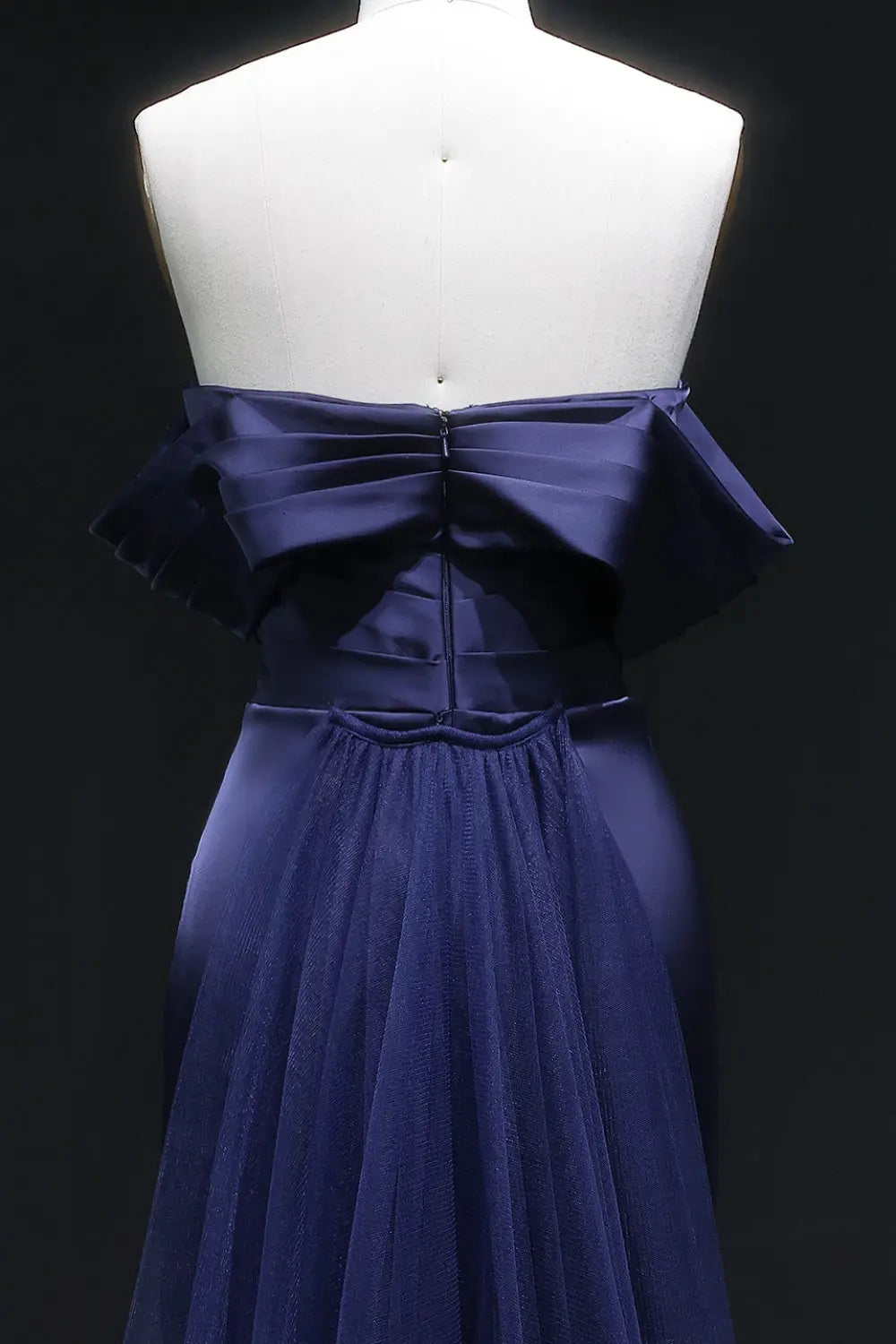 Lilac Satin Mermaid Sweetheart Evening Dress SF096 Sheer Fairy