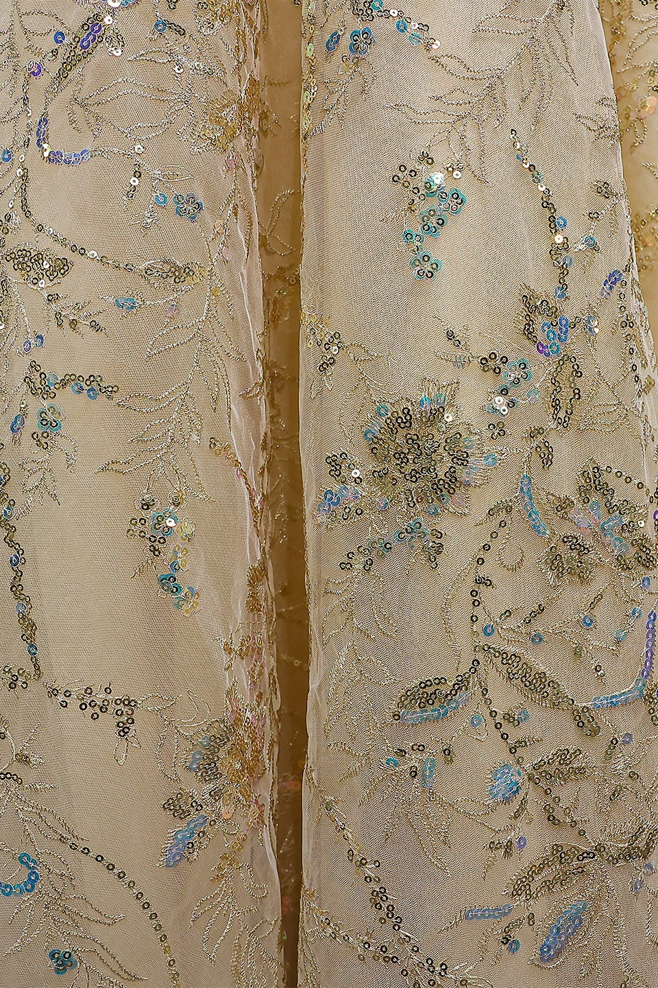 Champagne Sequin Strapless Sweetheart Ballgown Prom Dress SH121 Sheer Fairy