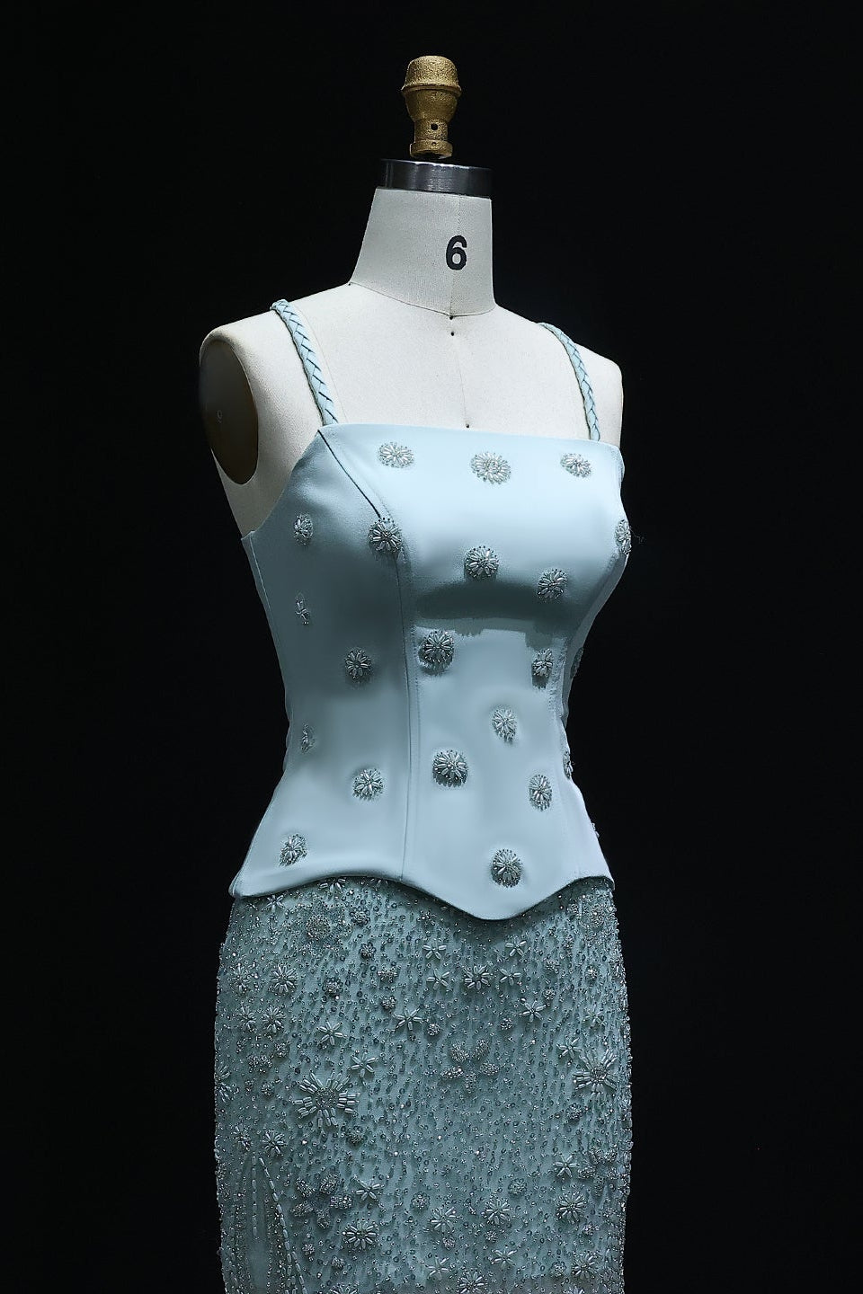 Corset Bodice Mermaid 3D Floral Evening Dress SS697