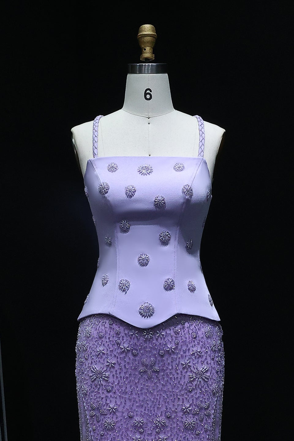 Corset Bodice Mermaid 3D Floral Evening Dress SS697