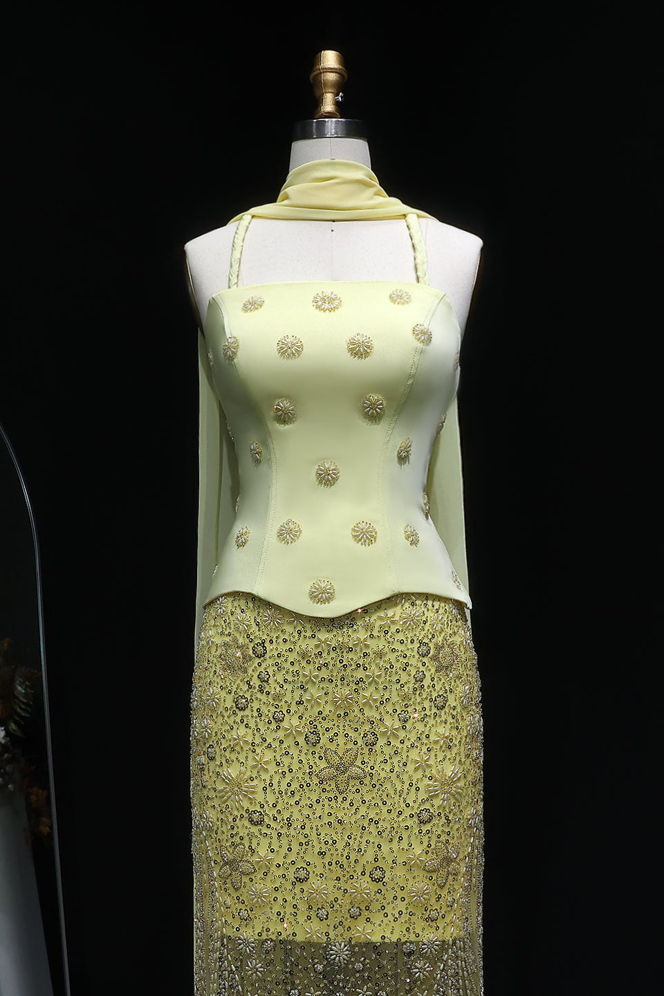 Corset Bodice Mermaid 3D Floral Evening Dress SS697