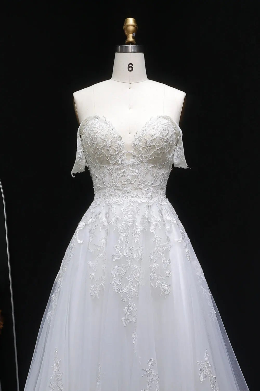 Fairy-Tale Tulle Ballgown Wedding Dress SW640 Sheer Fairy
