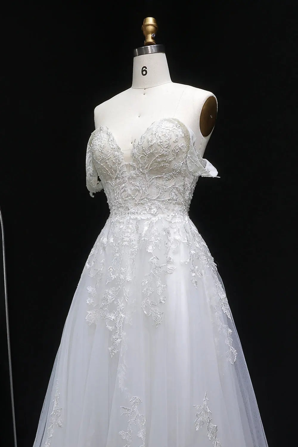 Fairy-Tale Tulle Ballgown Wedding Dress SW640 Sheer Fairy