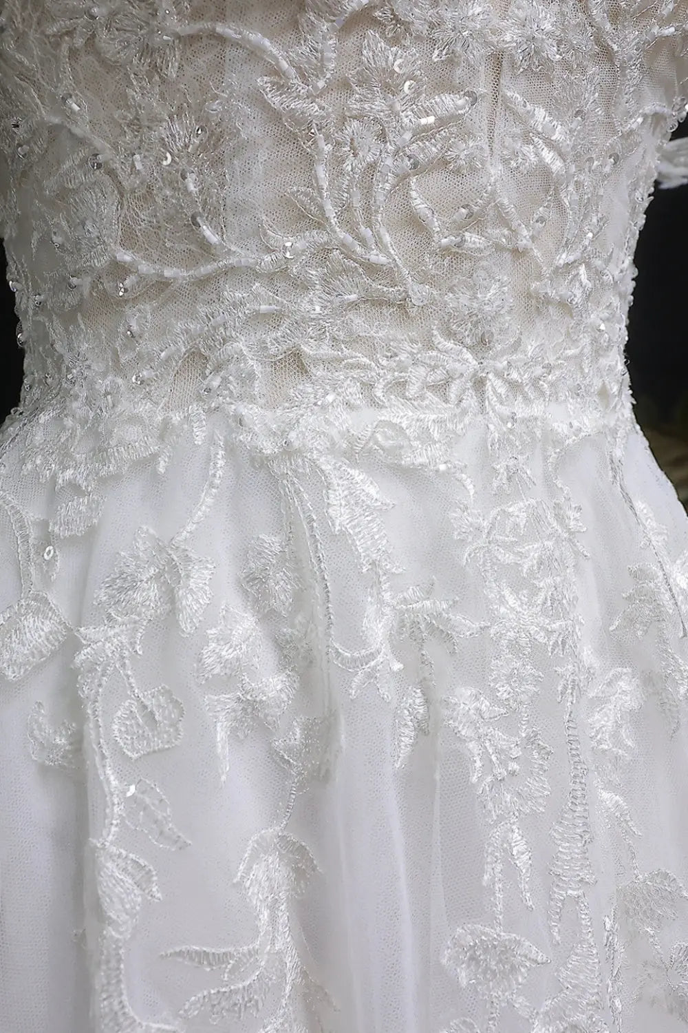 Fairy-Tale Tulle Ballgown Wedding Dress SW640 Sheer Fairy