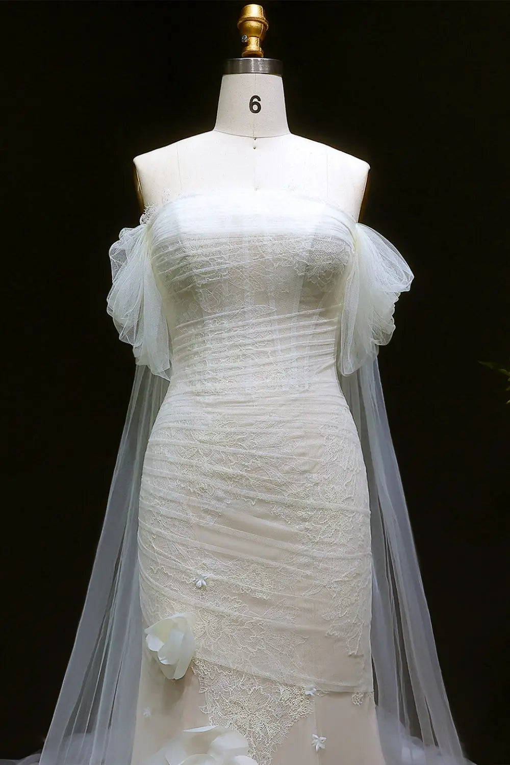 Modern Elegance Strapless Mermaid Wedding Dress SW653 Sheer Fairy