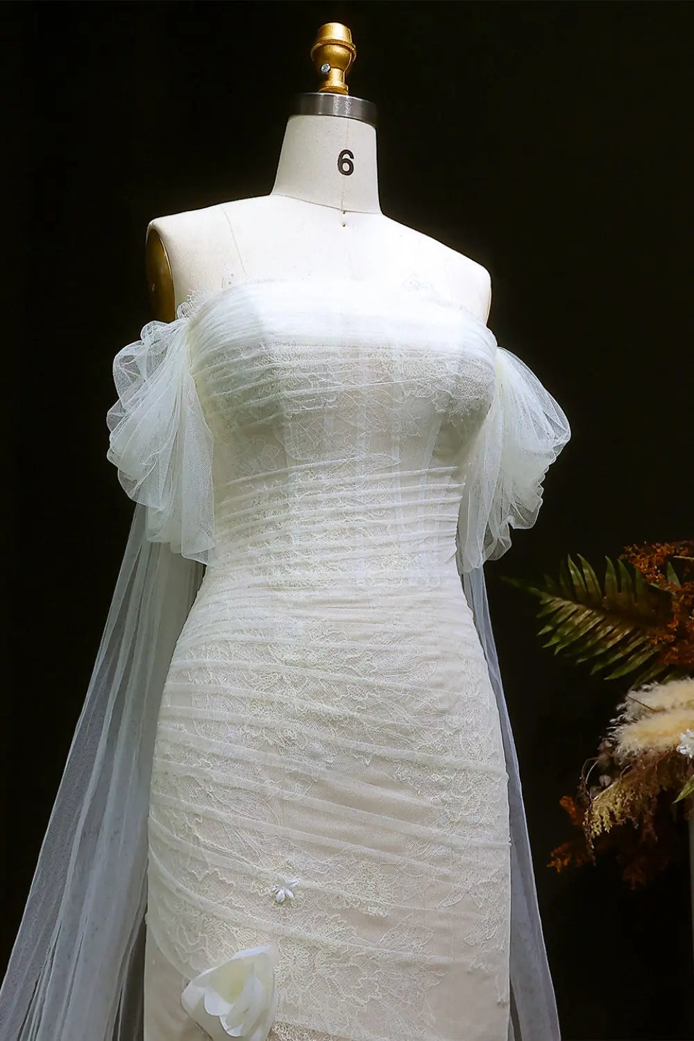 Modern Elegance Strapless Mermaid Wedding Dress SW653 Sheer Fairy