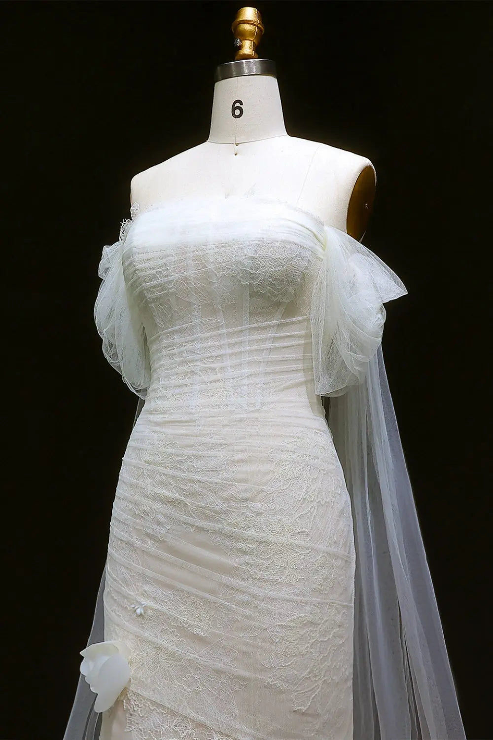 Modern Elegance Strapless Mermaid Wedding Dress SW653 Sheer Fairy