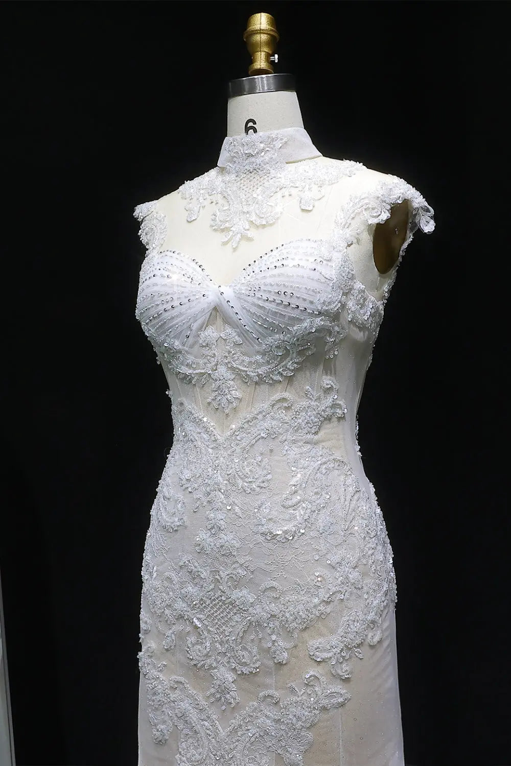 Sweetheart Trumpet Mermaid Wedding Dress SW654 Sheer Fairy