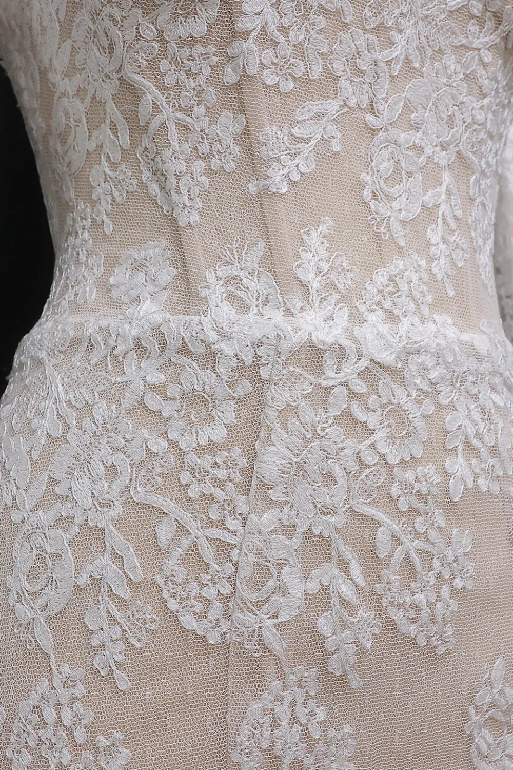 Strapless Mermaid Wedding Dress with Detachable Lace Sleeves SW658 Sheer Fairy