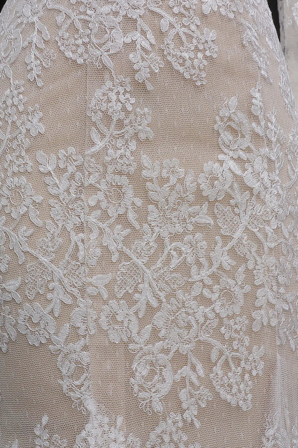 Strapless Mermaid Wedding Dress with Detachable Lace Sleeves SW658 Sheer Fairy