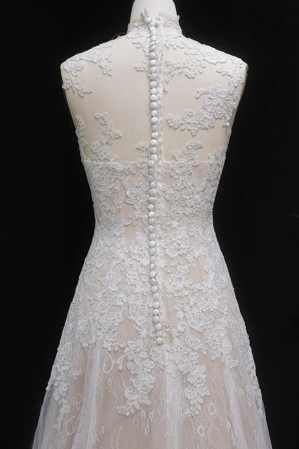 Elegant 3D Floral Strapless A-Line Wedding Dress SW659 Sheer Fairy