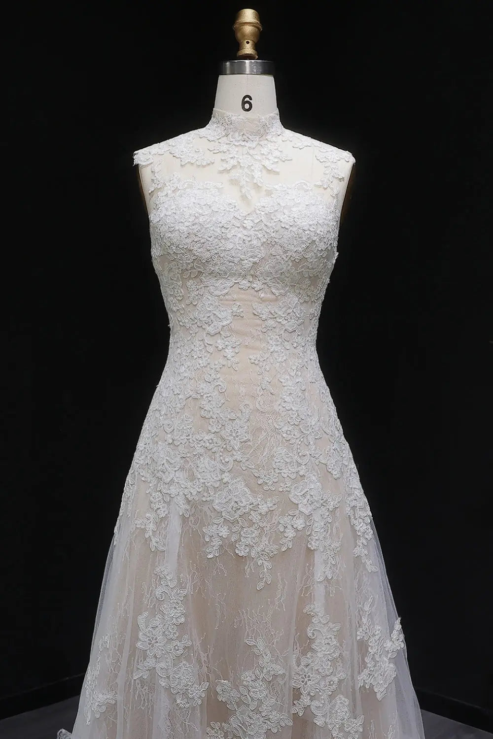 Elegant 3D Floral Strapless A-Line Wedding Dress SW659 Sheer Fairy