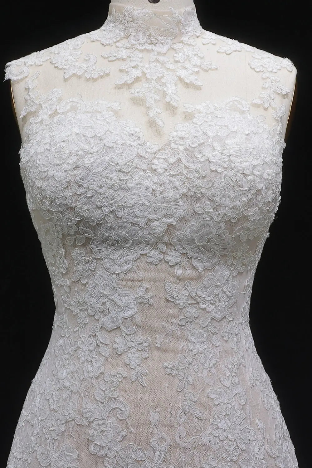 Elegant 3D Floral Strapless A-Line Wedding Dress SW659 Sheer Fairy