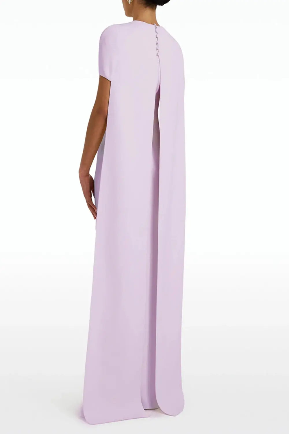 Simple Lilac Straight Evening Dress with Cape SF033 Sheer Fairy