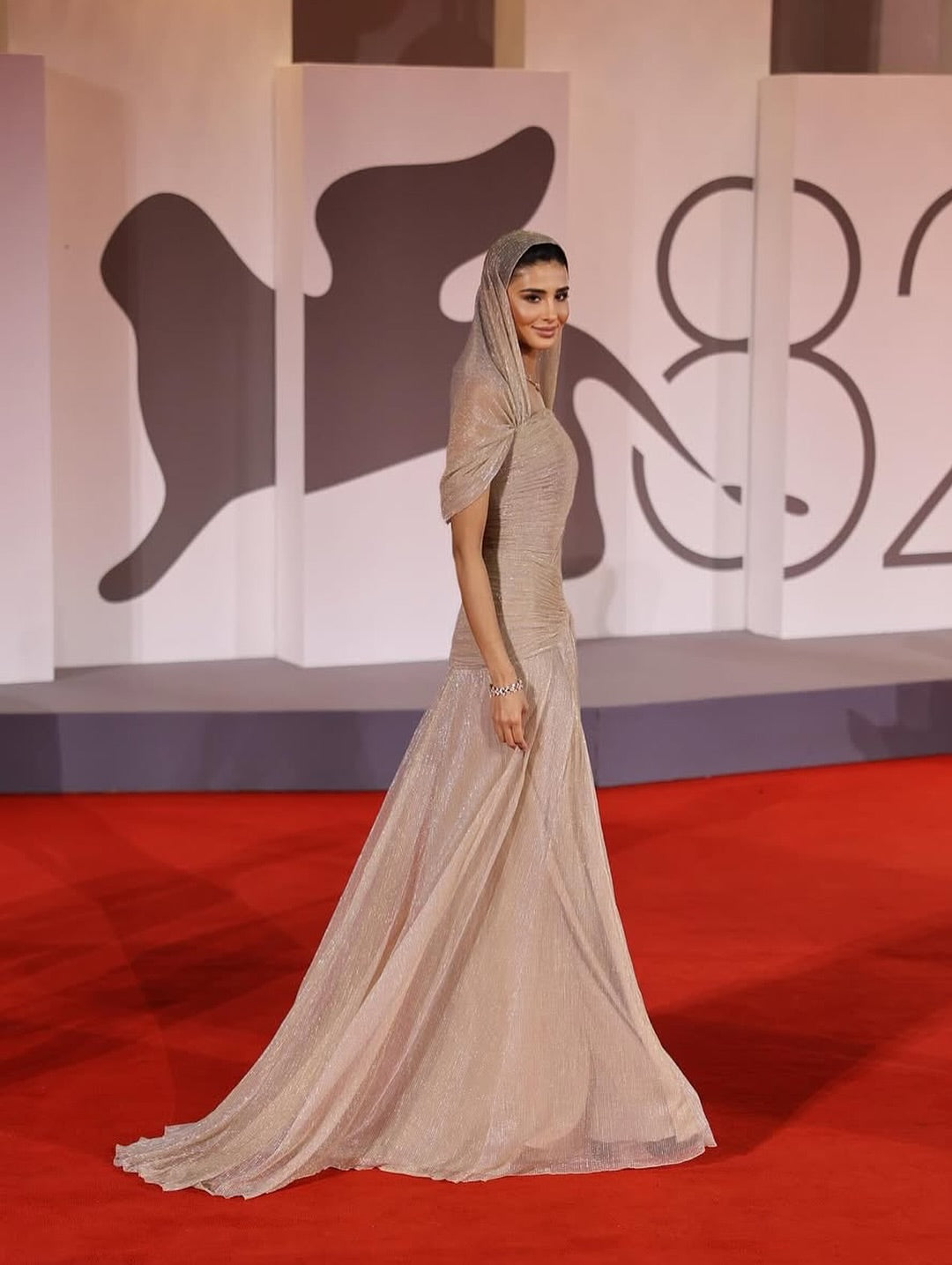 Champagne Tulle Ruched Square Neck Sheer Veil Evening Dress SF045 Sheer Fairy