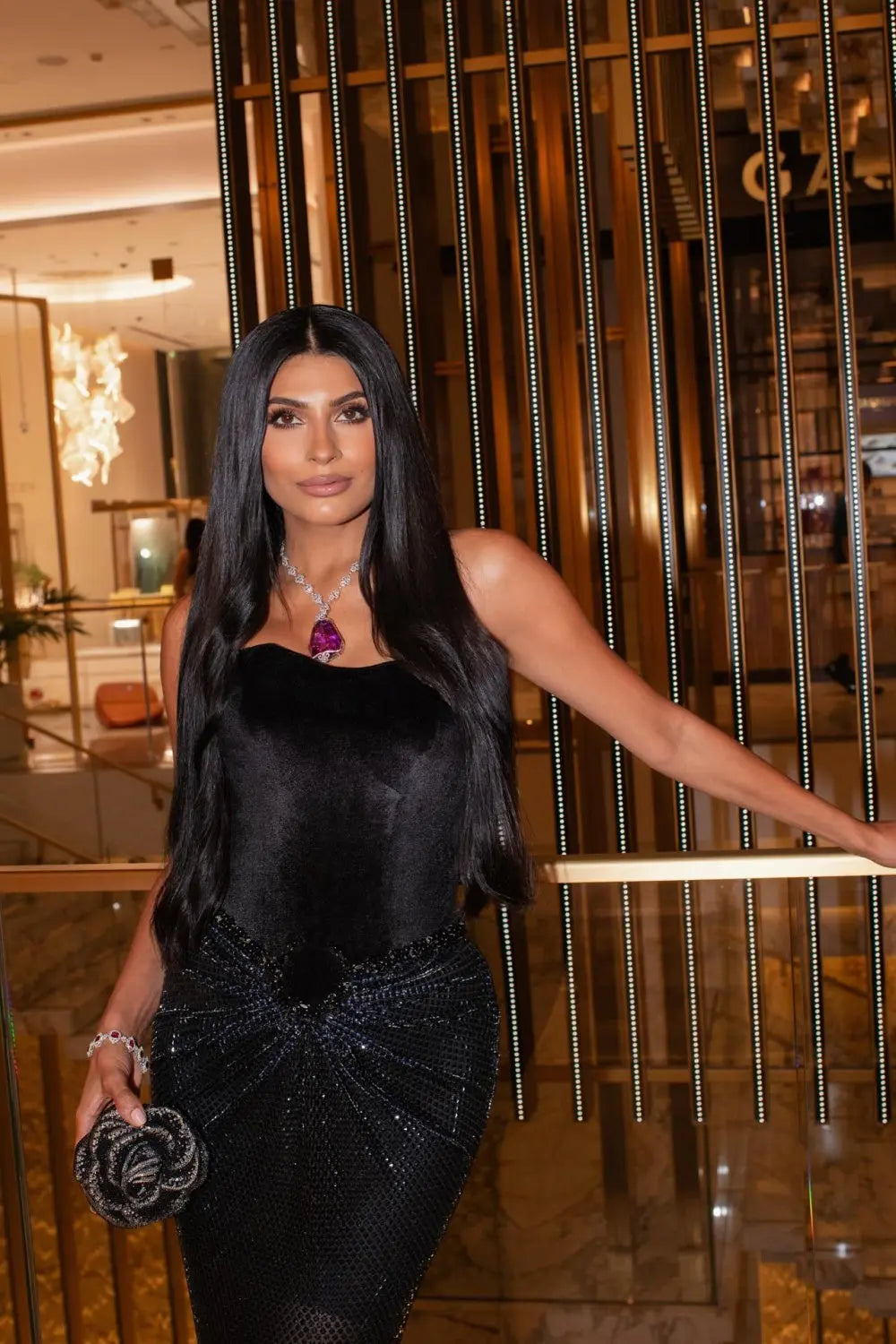 Black Velvet & Sequin Sleeveless Mermaid Evening Dress SF499 Sheer Fairy