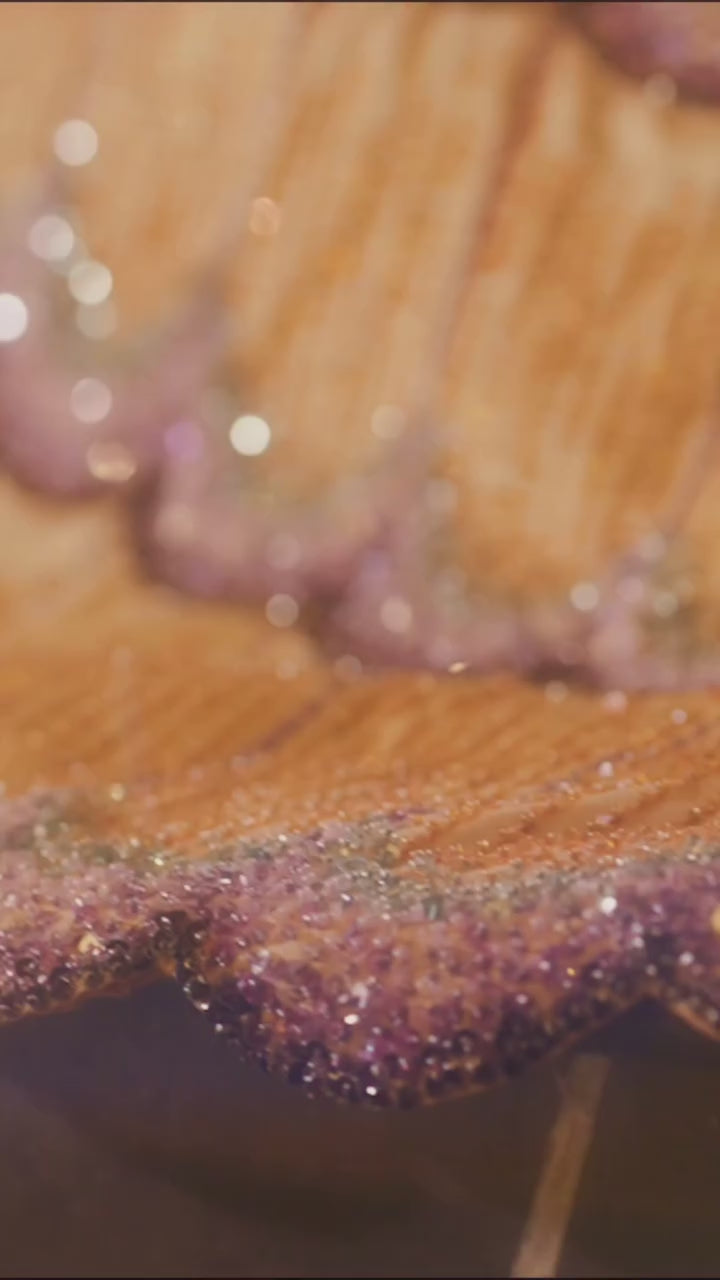 Carregar vídeo: Strapless Ombre Scallop Beaded Mermaid Evening Gown with Train SS656